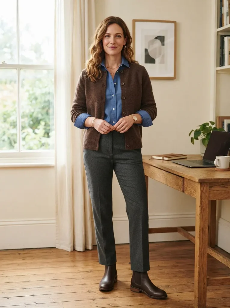Cardigan Shirt Layers
