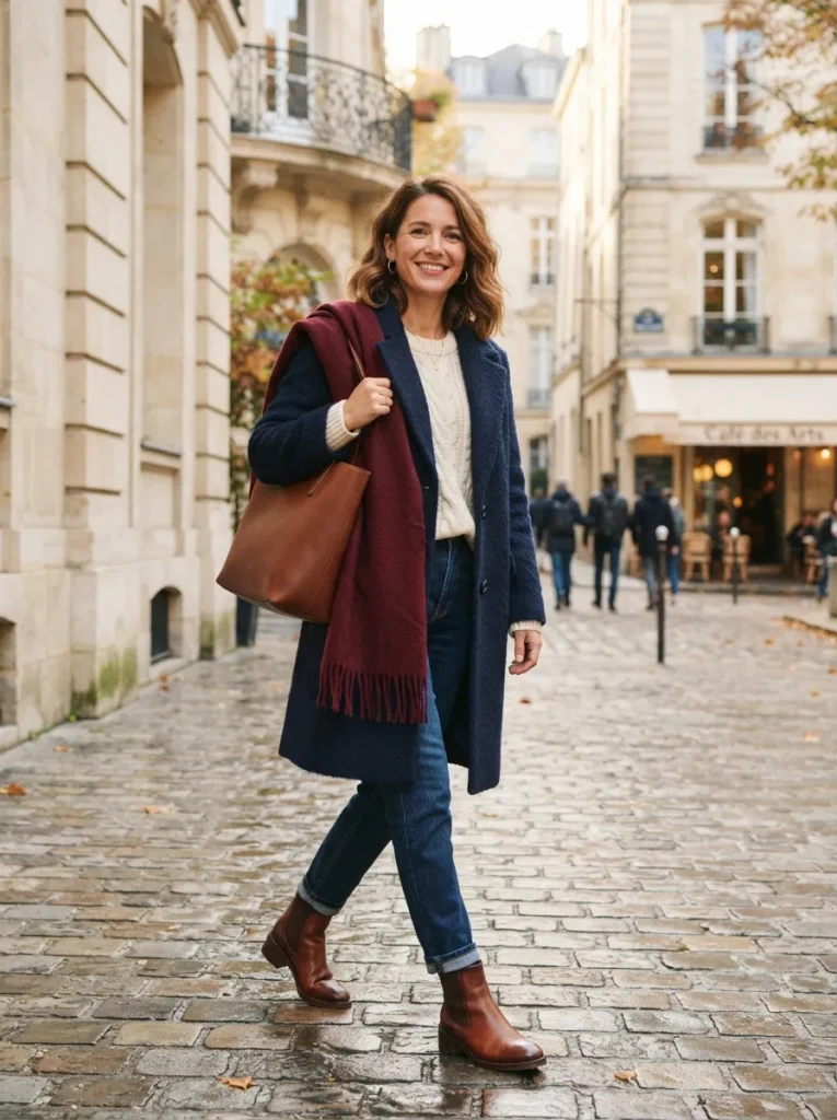 Scarf Coat Styling